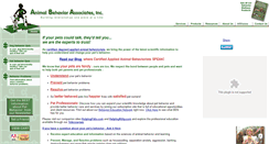 Desktop Screenshot of animalbehaviorassociates.com